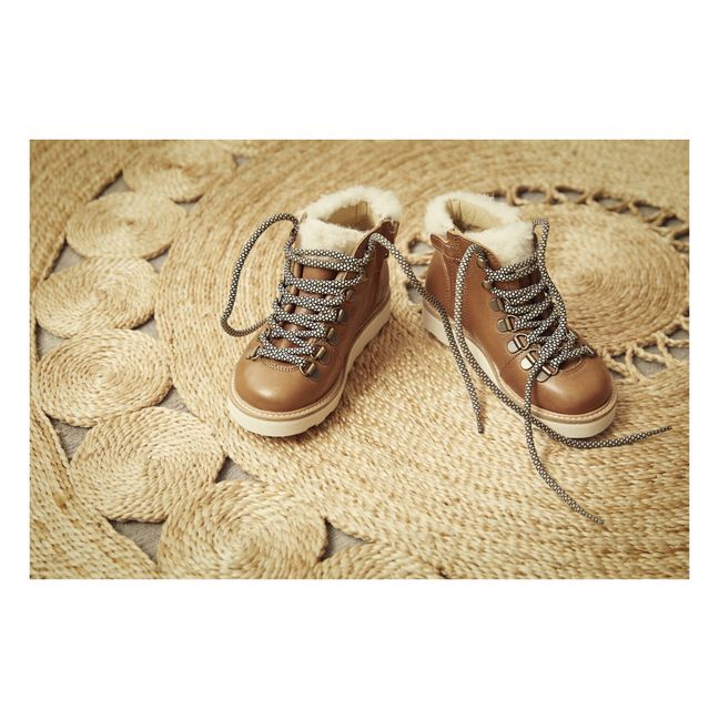 Hiking Boots Fourrées Zip Eddie | Cognac