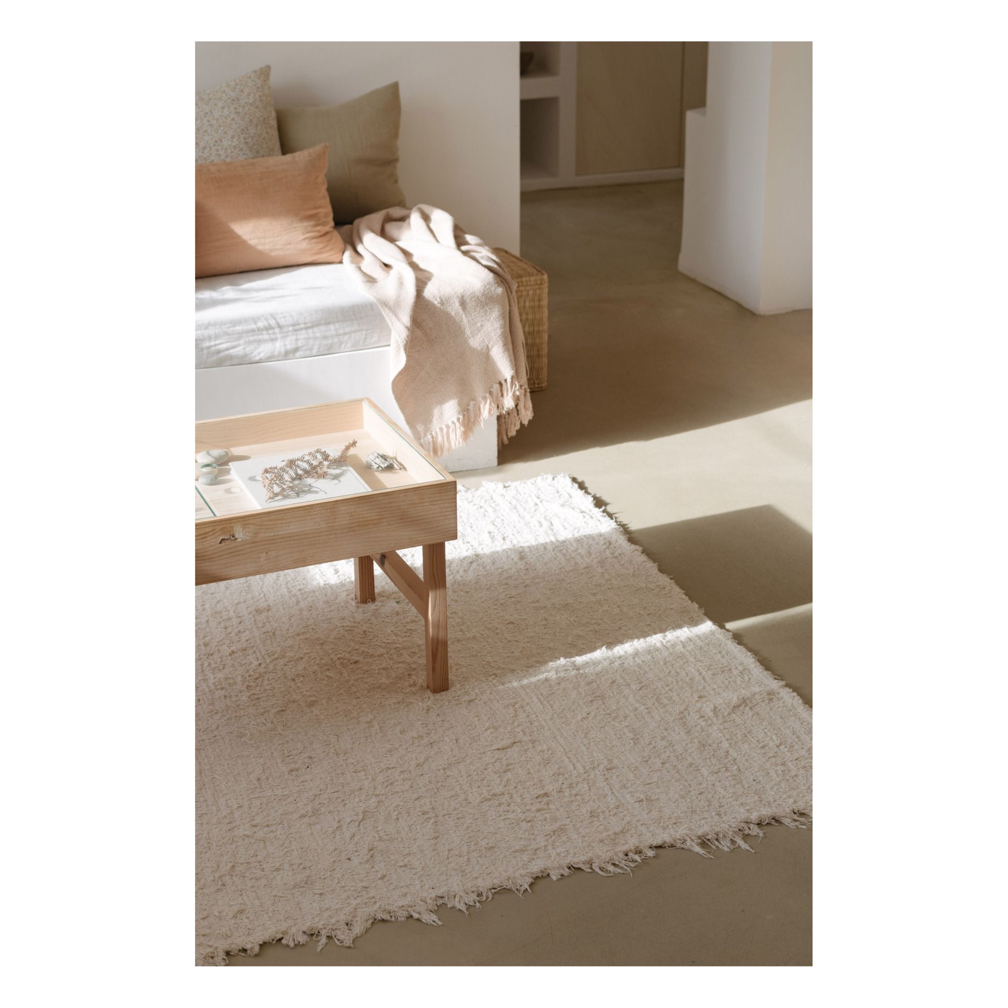 Nunamae - Tapis Jude en coton recyclé - Ecru