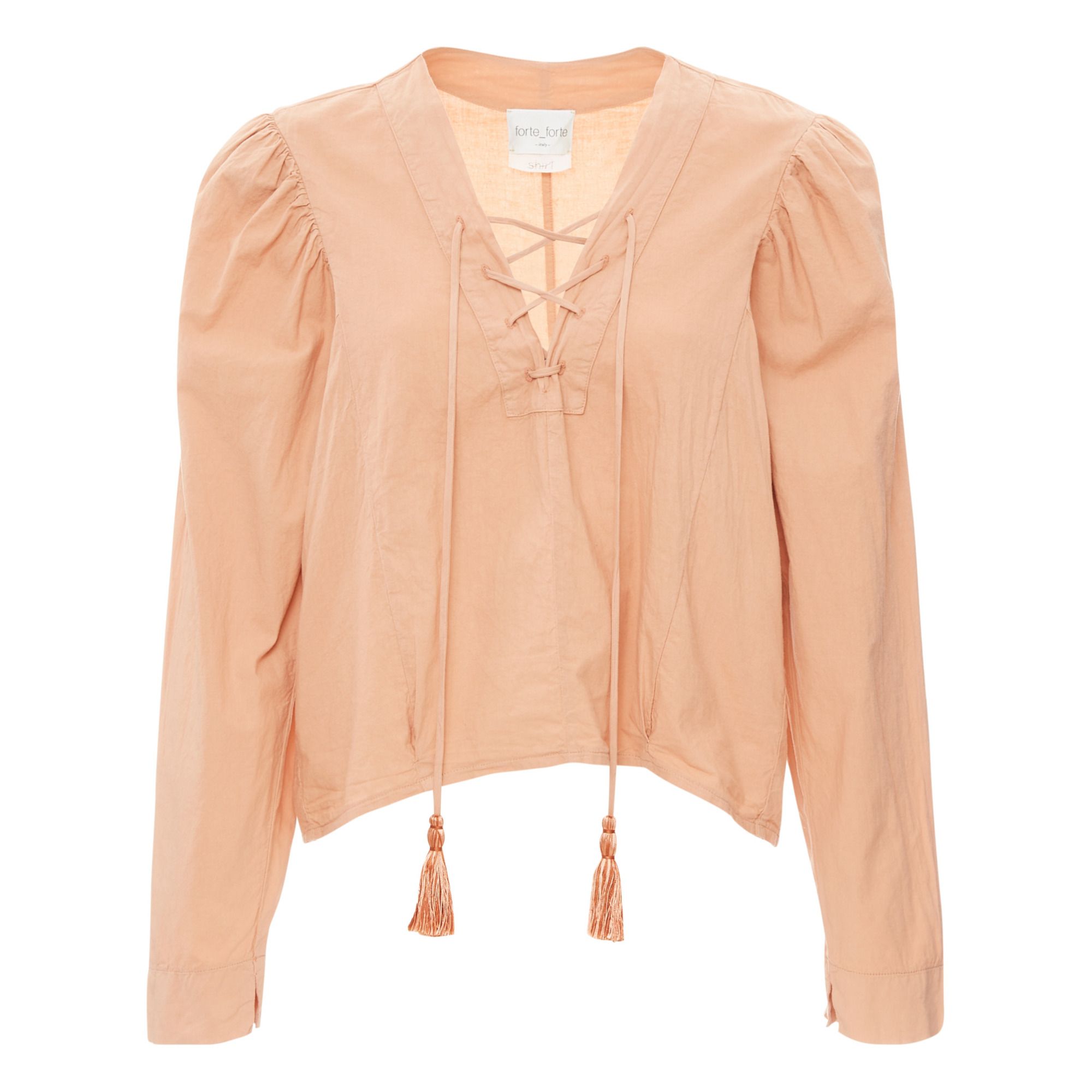 Forte Forte - Blouse Lacée - Femme - Camel