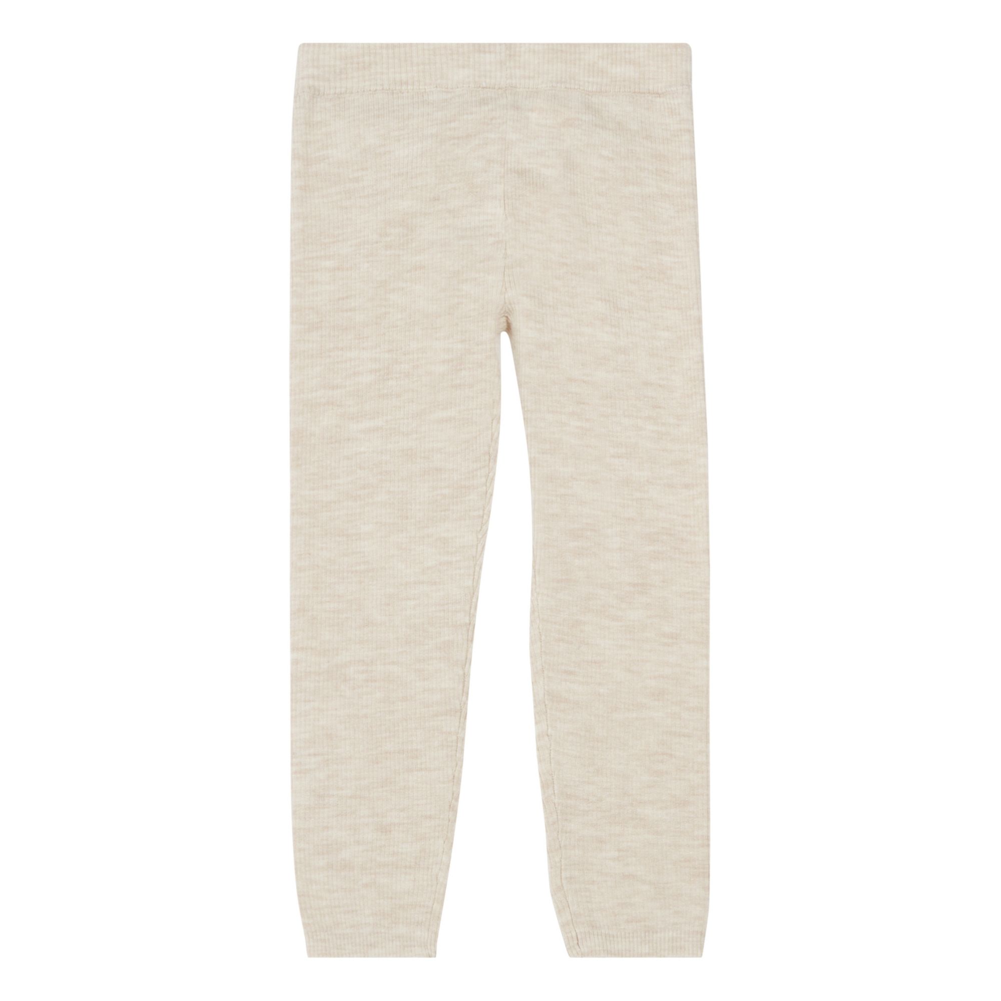 Bonpoint - Legging Merinos Côtelé Tumiere - Fille - Ecru