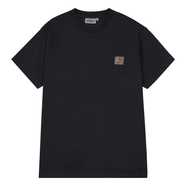 Camiseta de algodón orgánico Vista Negro