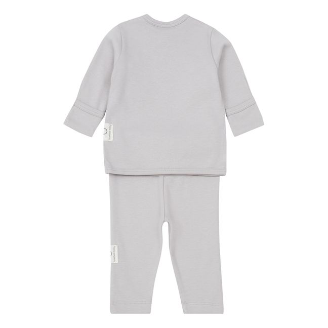 Ensemble Kimono et Legging Coton Bio | Gris clair