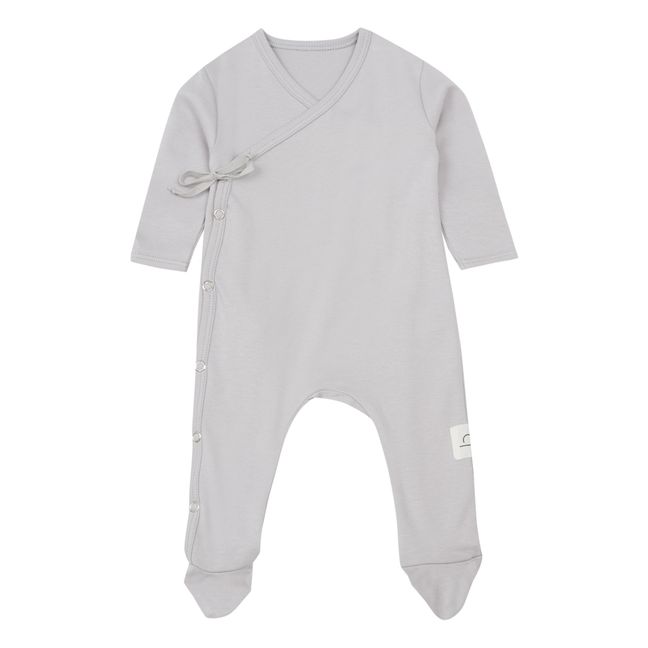 Body Kimono in cotone bio | Grigio chiaro