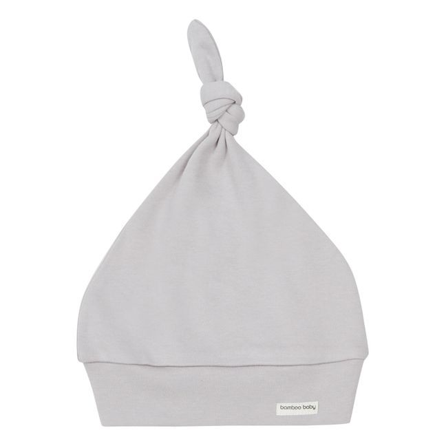 Organic Cotton Newborn Bonnet | Light grey