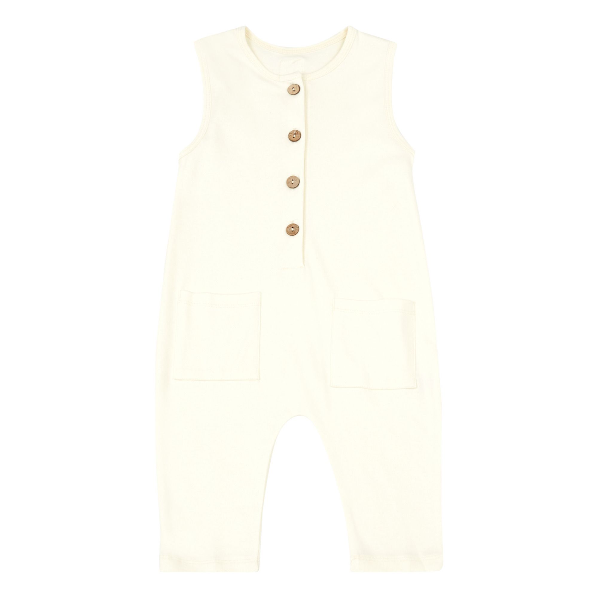 Bamboo Baby - Barboteuse Coton Bio - Fille - Crème