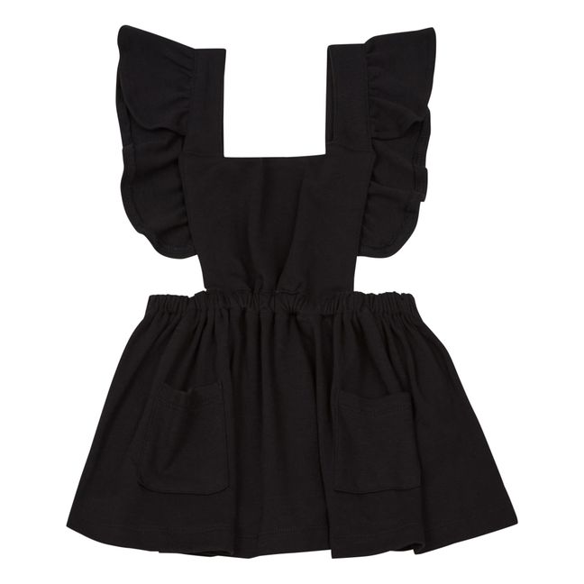 Robe Salopette Coton Bio | Noir