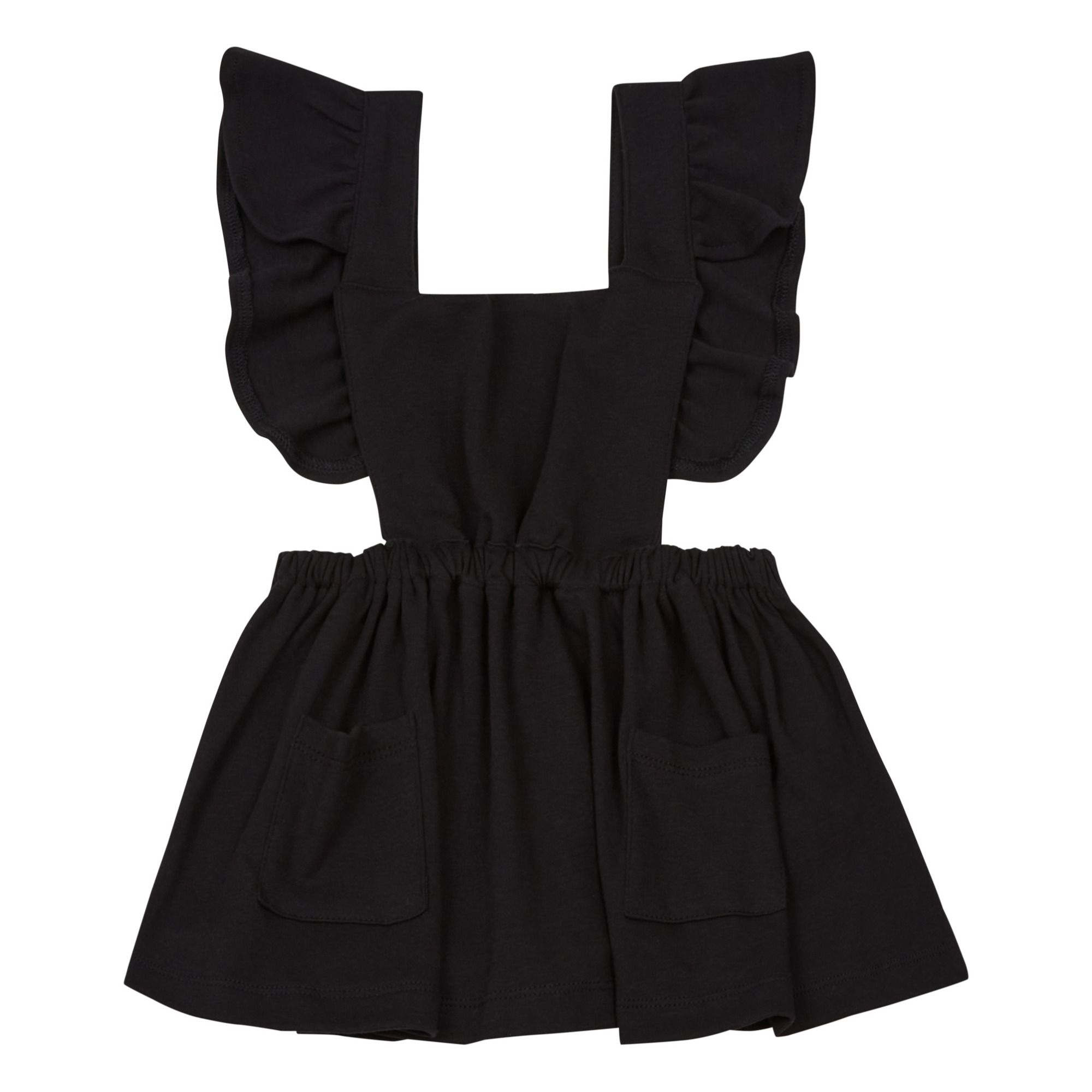 Bamboo Baby - Robe Salopette Coton Bio - Fille - Noir