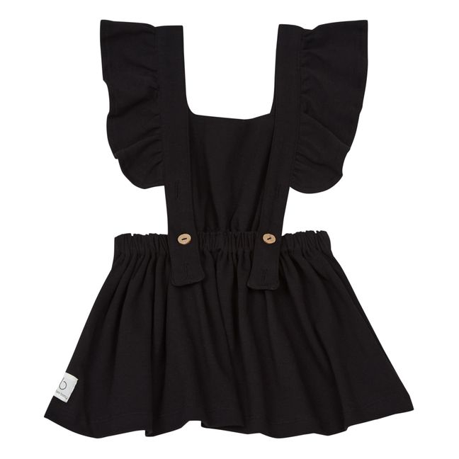 Vestito Salopette, in cotone bio | Nero