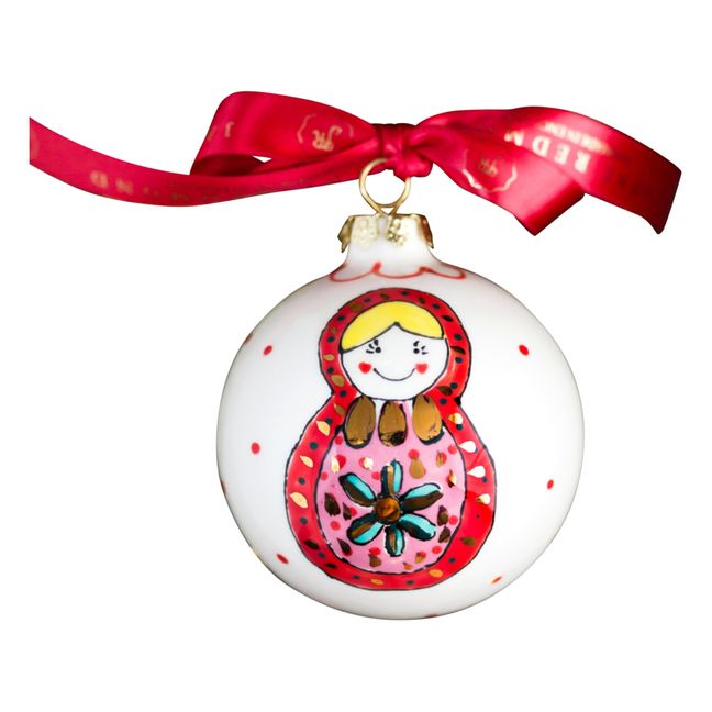 Russian Doll Porcelain Christmas Bauble