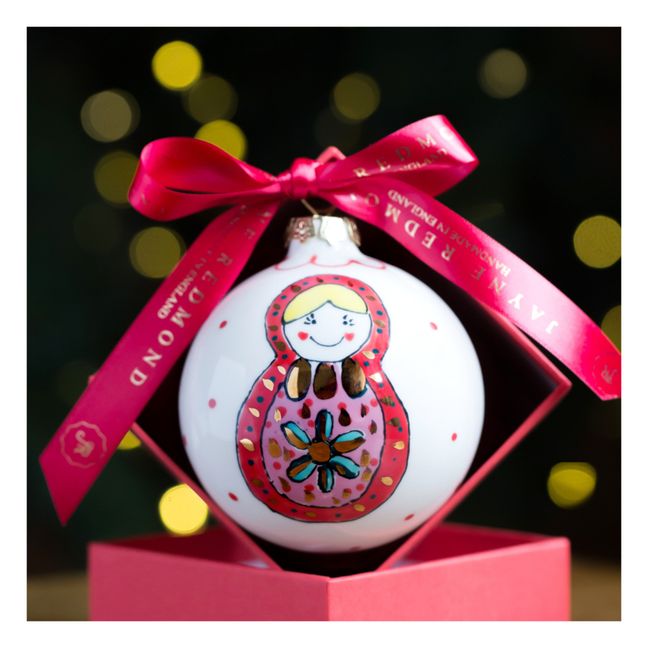 Russian Doll Porcelain Christmas Bauble