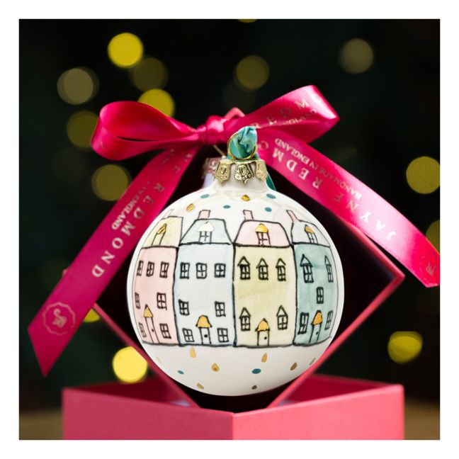 London Houses Porcelain Christmas Bauble