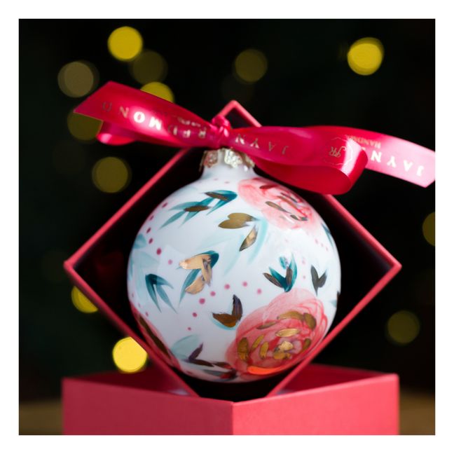 Floral Porcelain Christmas Bauble