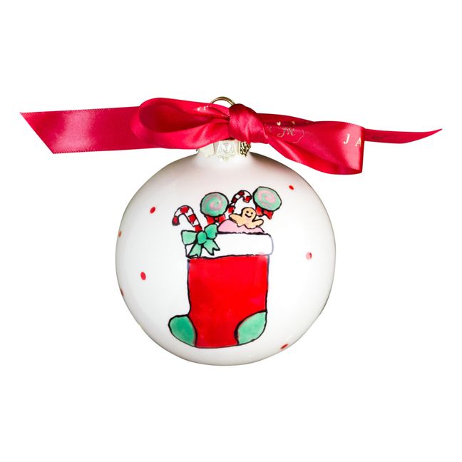 Stocking Porcelain Christmas Bauble