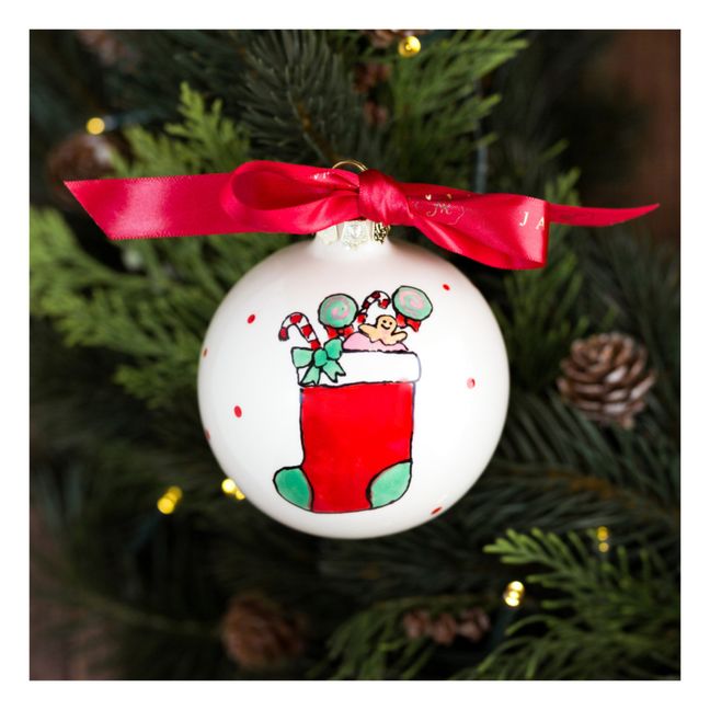 Stocking Porcelain Christmas Bauble
