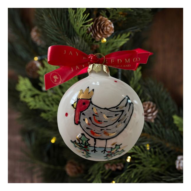 Hen Porcelain Christmas Bauble