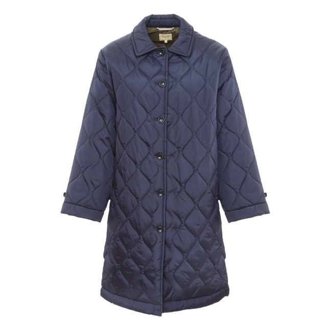 Hassan Quilted Coat - Women's Collection - Navy blue