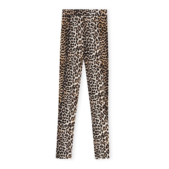 Rayon Print Leggings | Leopard