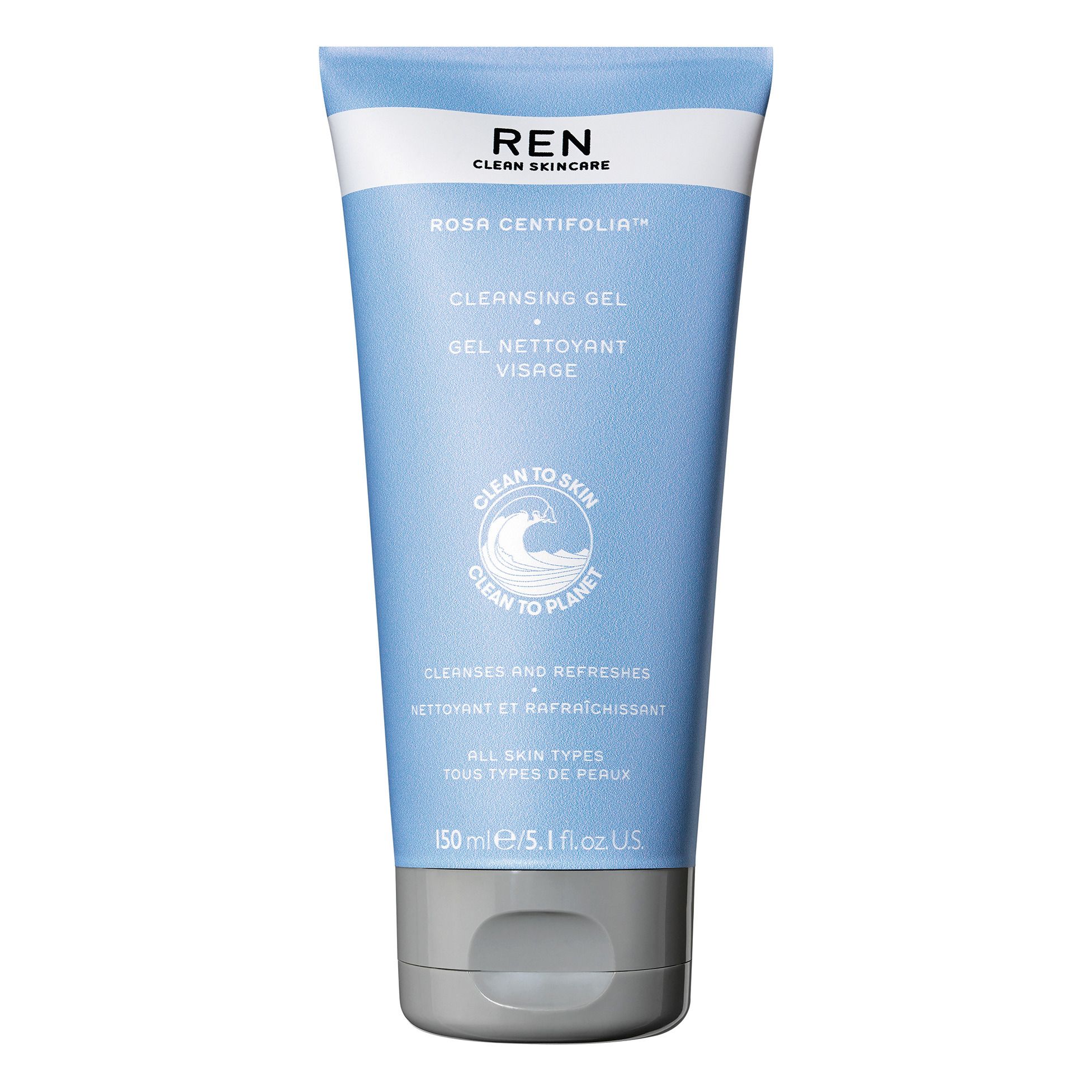 REN Skincare - Gel nettoyant visage Rosa Centifolia - 150 ml - Blanc