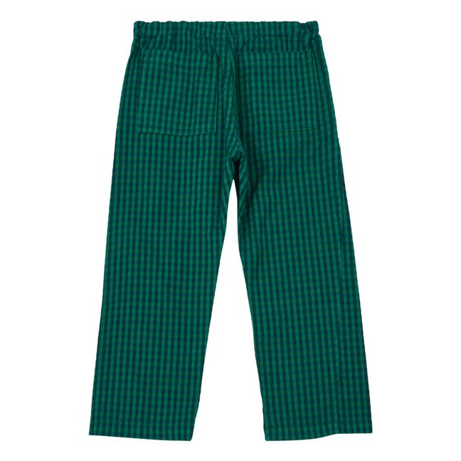 Pantaloni, motivo: quadrati, modello: Leda Verde
