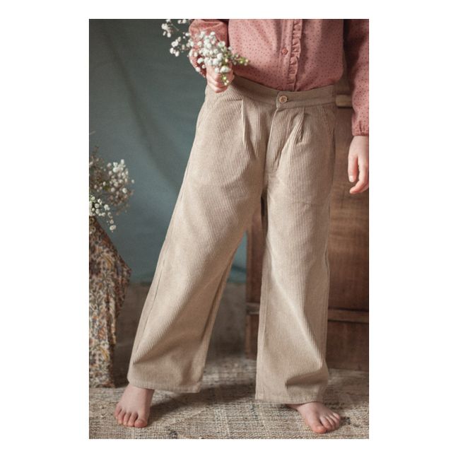 Gaby Corduroy Trousers | Beige