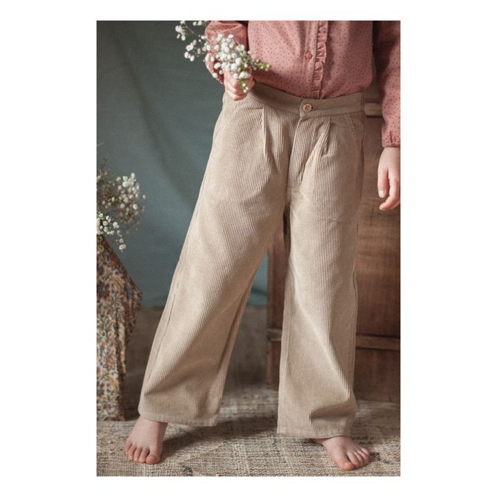 Velours-Hose Gaby | Beige- Produktbild Nr. 5
