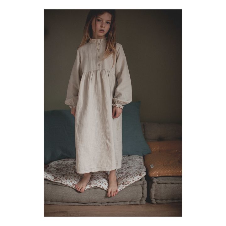 Nachthemd Baumwollgaze Clochette | Seidenfarben- Produktbild Nr. 2