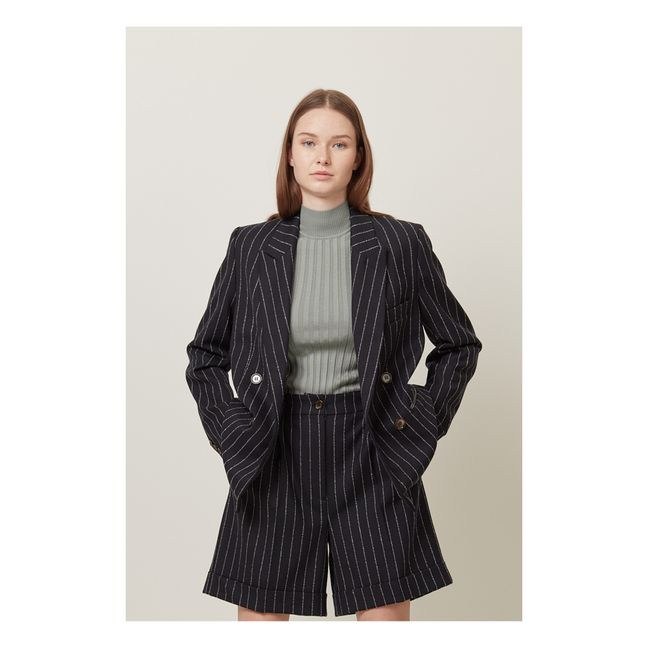 Jersey fino de lana merina Kubi | Verde agua