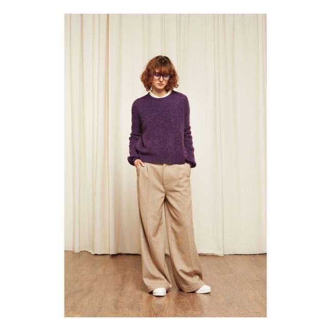 Sidel Mohair and Wool Jumper Purple