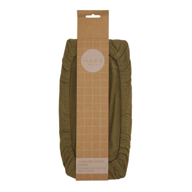 Couvre-plat rectangulaire alimentaire | Vert olive