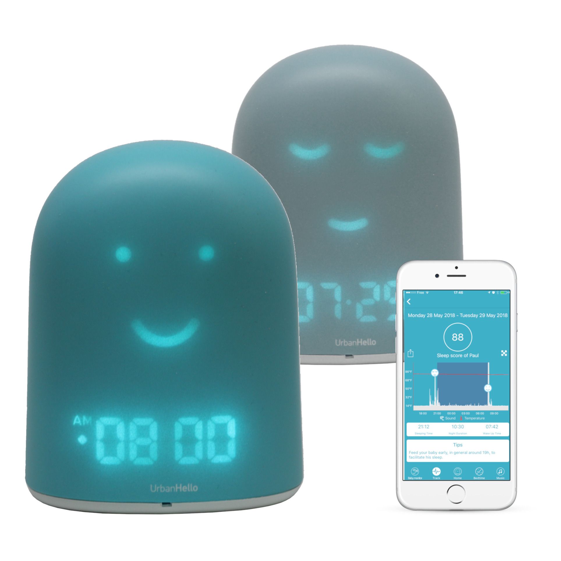 UrbanHello - Rémi Connected Nightlight - Blue