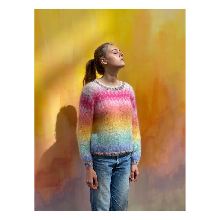 Maglione Tie Dye in mohair e lana | Multicolore