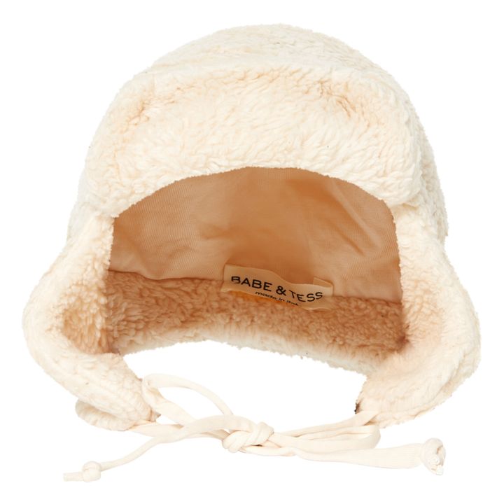 FAUX FUR HAT - Ecru