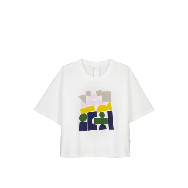 T-shirt, modello: Play, in cotone bio Bianco