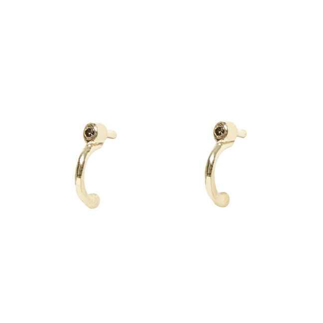 Pendientes de aro Terry | Dorado