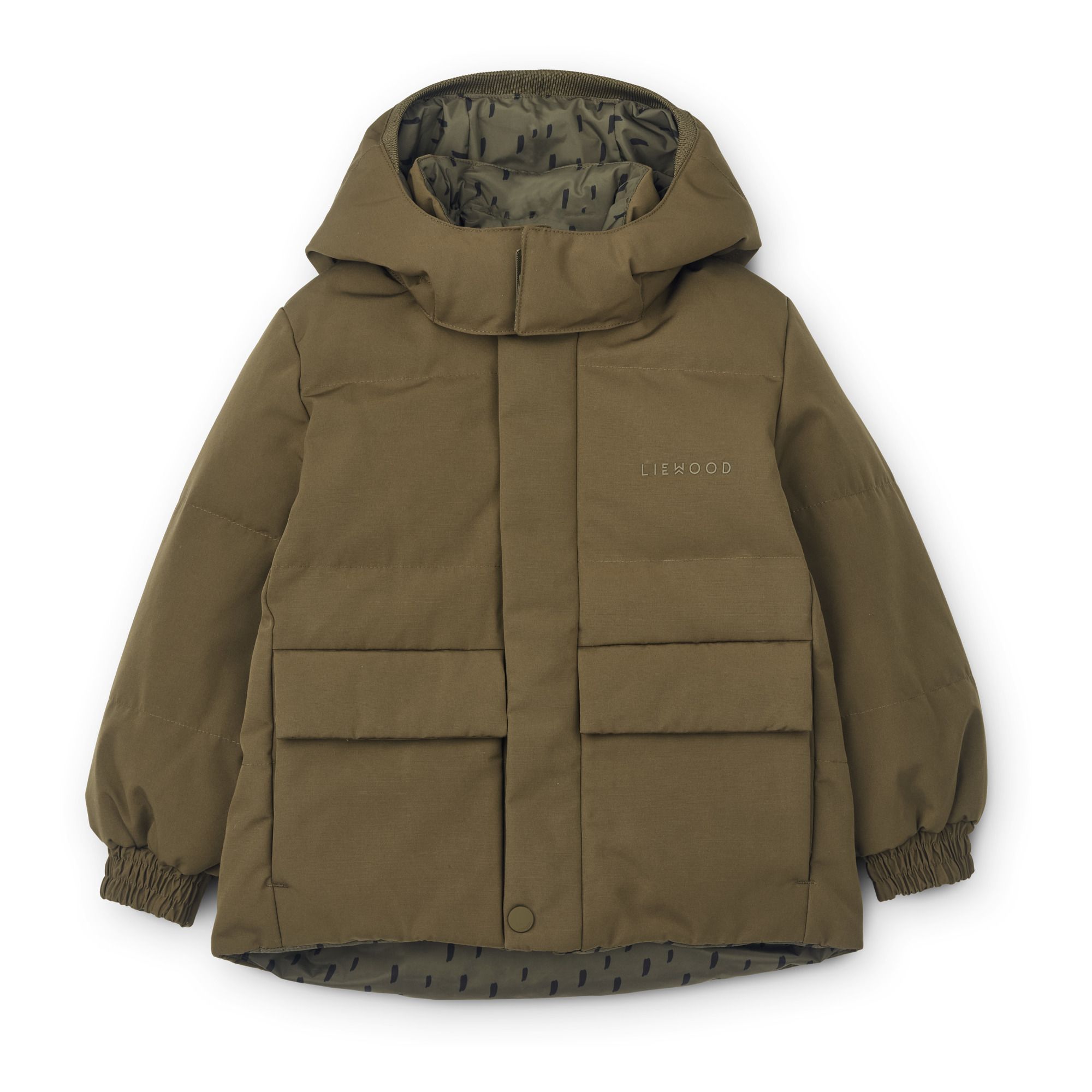 Liewood - Parka Réversible Paloma Polyester Recyclé - Fille - Vert kaki