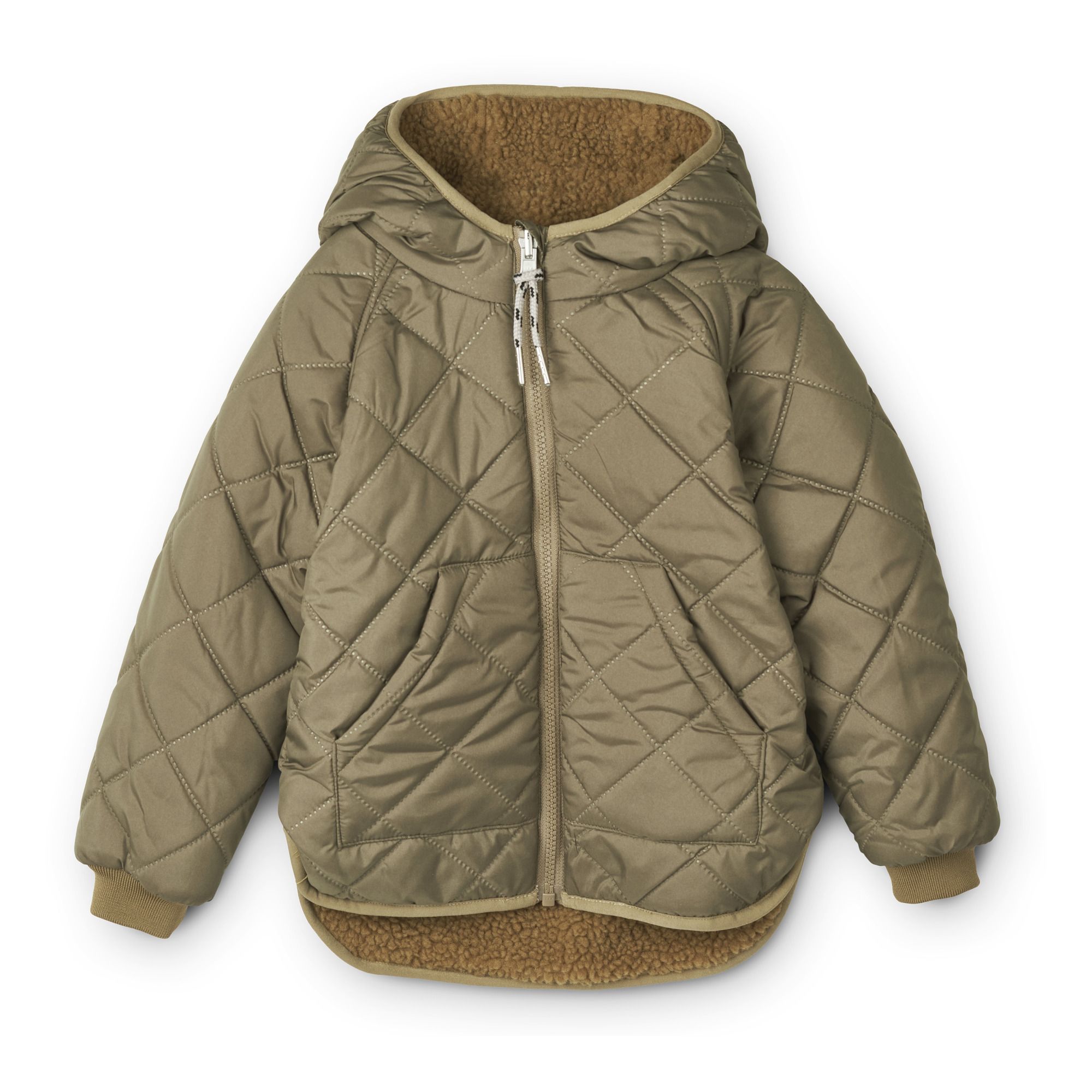 Liewood - Veste Réversible Jackson Polyester Recyclé - Fille - Vert kaki