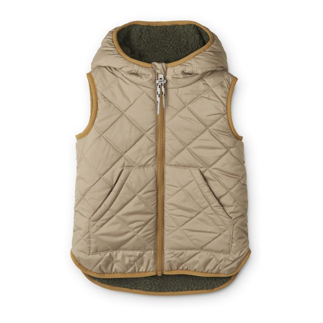 Diana Recycled Polyester Reversible Vest Beige