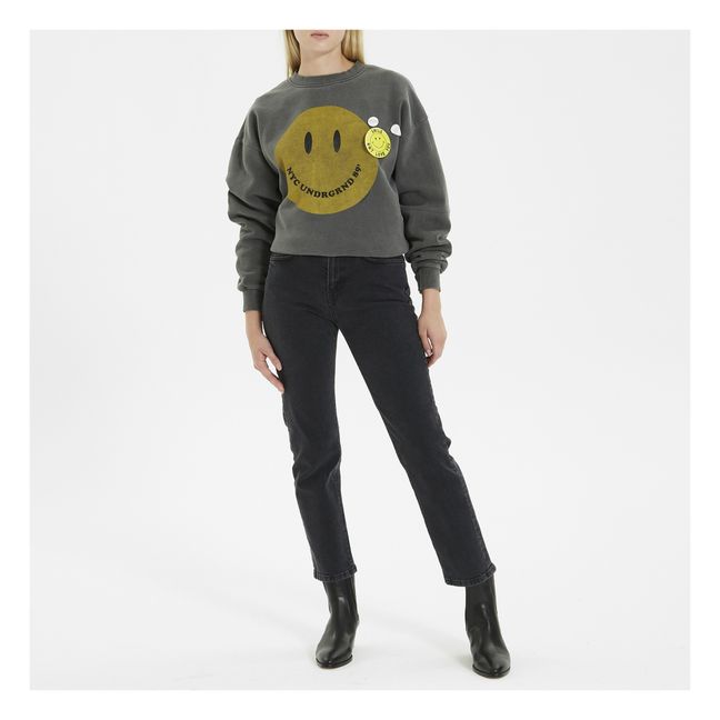 Sweat Roller Smiley Gris anthracite