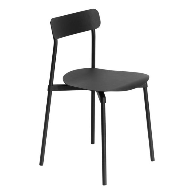 Stuhl Fromme aus Metall | Schwarz