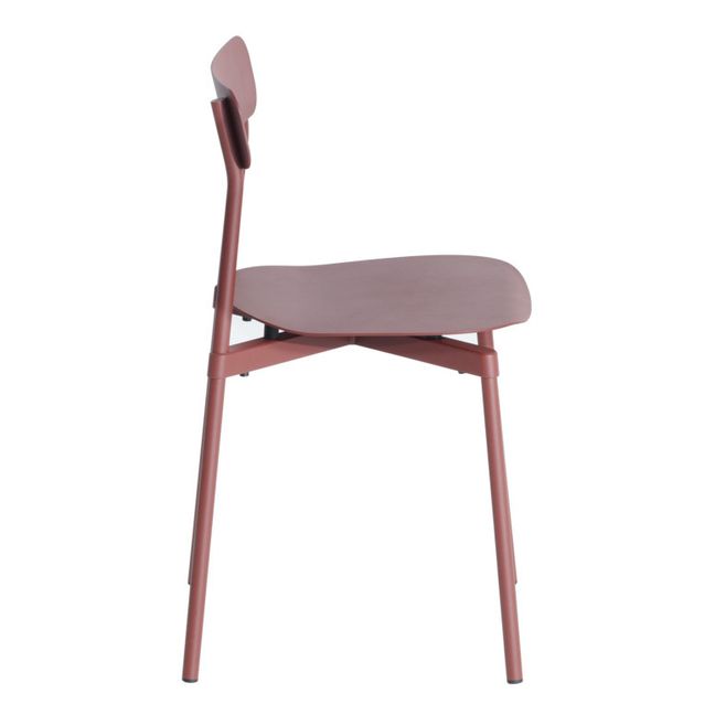Fromme Metal Chair Rouge Brun