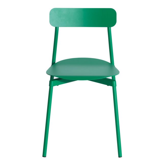 Stuhl Fromme aus Metall Mintgrün