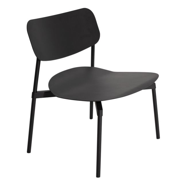 Fromme Metal Lounge Chair Black