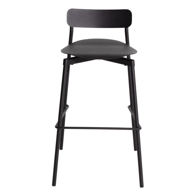 Tabouret haut Fromme en métal  | Noir