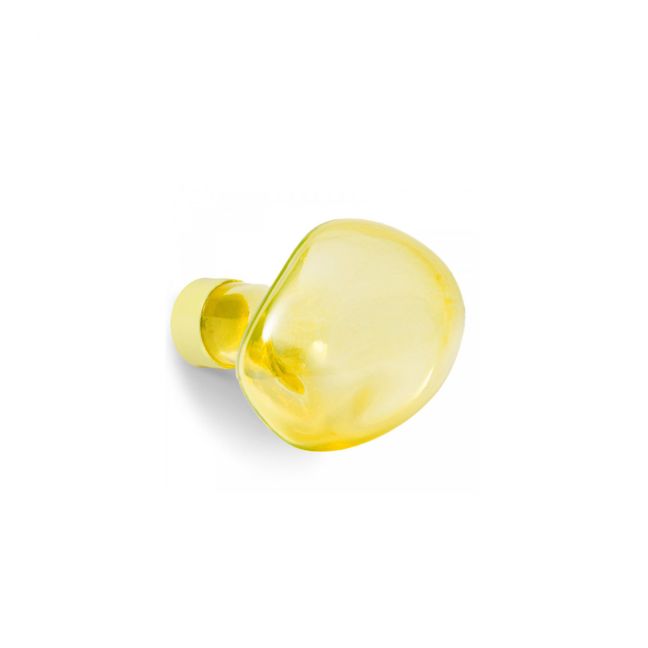 Bubble small glass hook - Yellow Yellow