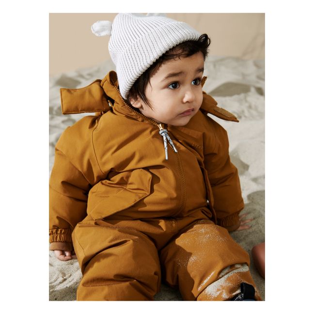 Sne Recycled Polyester Ski Jumpsuit Camel