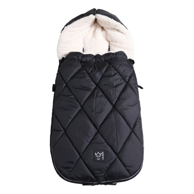 Universal-Fußsack XL Too aus Polar-Sherpa | Schwarz