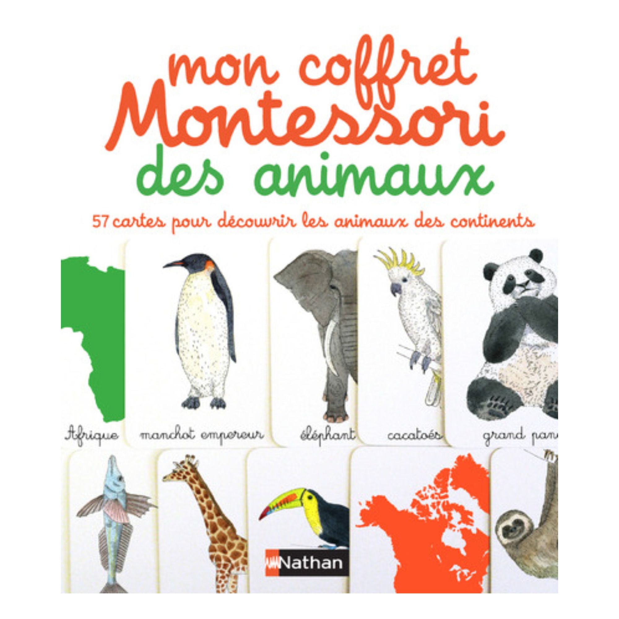 Nathan Jeunesse - Mon coffret Montessori des animaux - Multicolore