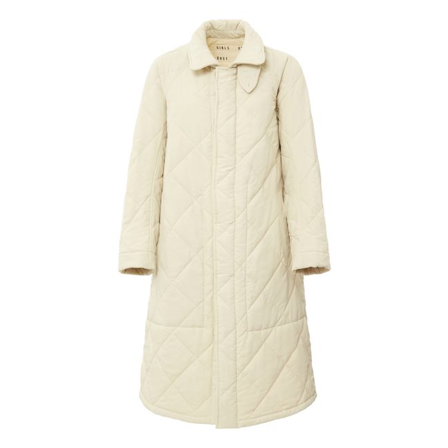 Army Quilted Trench Crudo