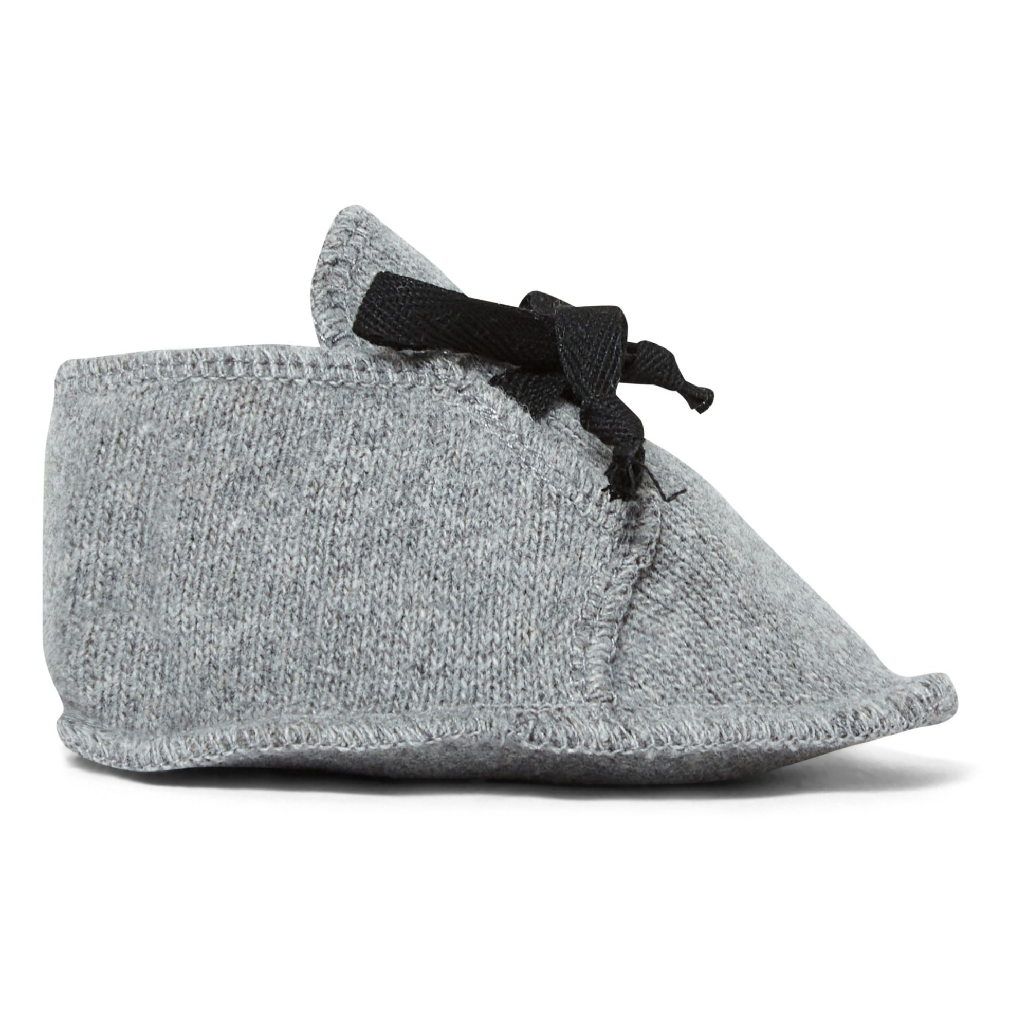 Babe & Tess - Chaussons Maille Recyclée - Fille - Gris