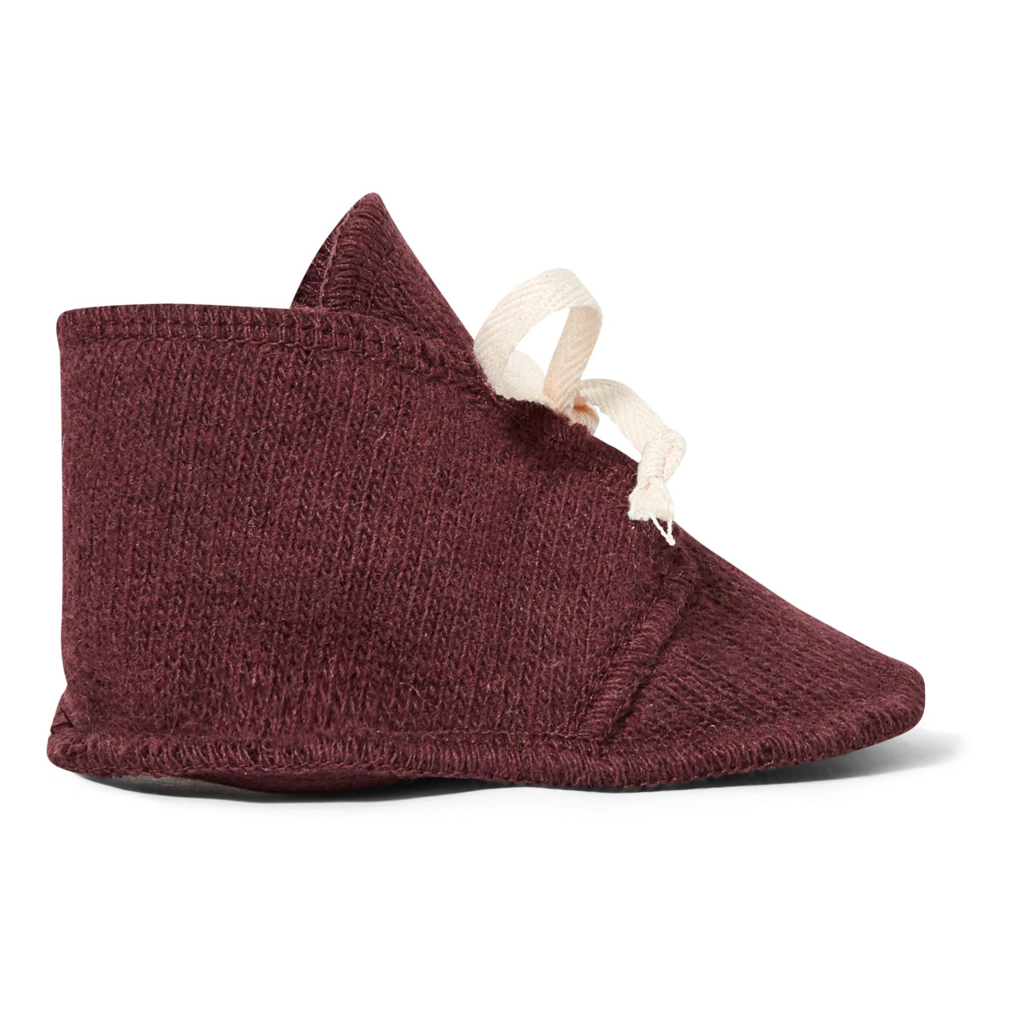 Babe & Tess - Chaussons Maille Recyclée - Fille - Bordeaux